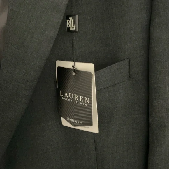 Lauren Ralph Lauren Classic Fit Charcoal Blazer